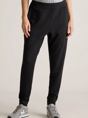 Quince Maternity Over Belly Lounge Joggers Comfy Pockets Pull on Lightweight
